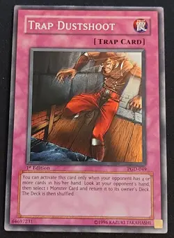 YuGiOh Trap Dustshoot PGD-049 Common 1st Edition LP - Image 1