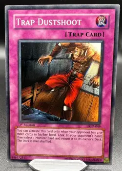 Yu-Gi-Oh! Trap Dustshoot #PGD-049 2003 Pharaonic Guardian 1st Edition LP - Image 1
