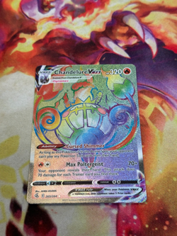 Chandelure Vmax 265/264 Rainbow Secret Rare Pokemon 2015 Fusion Strike NM - Image 1