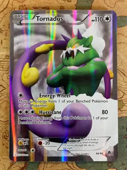 Pokemon Card TCG - Tornadus 98/98 Full Art Ultra Rare Emerging Powers Near Mint - Image 2