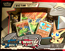Pokemon Cards - Black Bolt & White Flare Illustration Collection Box - VICTINI - Image 1