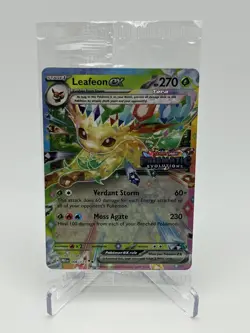 Pokemon TCG Leafeon EX Card 006/131 Stamped Prismatic Evolutions SEALED - Image 1