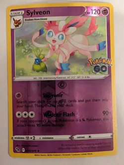 Sylveon 035/078 - Pokemon GO Reverse Pokemon Holo Foil Nice! - Image 1