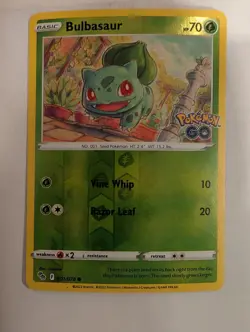 Bulbasaur 001/078 Pokemon GO Reverse Pokemon Holo Foil Nice! - Image 1