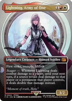 Magic The Gathering Lightning, Army of One (Borderless), FINAL FANTASY (FIN) - Image 1