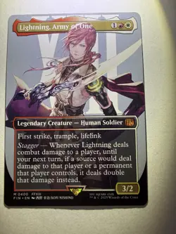 Lightning, Army Of One (borderless) (400) M/NM Magic MTG Final Fantasy - Image 1