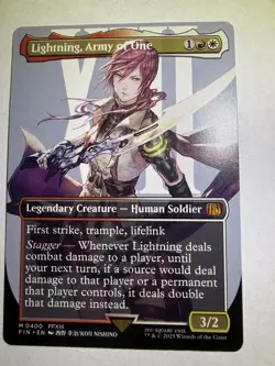 Lightning, Army Of One (borderless) (400) M/NM Magic MTG Final Fantasy - Image 3