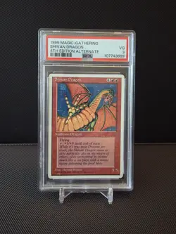 PSA Graded Shivan Dragon 4th Alternate: Super Rare! - Image 1