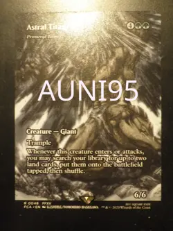 mtg magic astral Primeval Titan extended borderless final fantasy ENGLISH - Image 1