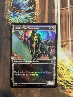 1x Coppercoat Vanguard - Foil Show NM Eng MTG - March of the Machine : Aftermath - Image 1