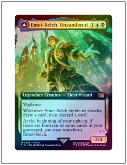 1x Emet-Selch, Unsundered, Extended Art Foil, Final Fantasy, Magic MTG NM - Image 1