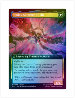 1x Emet-Selch, Unsundered, Extended Art Foil, Final Fantasy, Magic MTG NM - Image 2