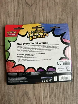 Pokemon Ascended Heroes Tech Sticker Collection Pack (Charmander) - SEALED/NEW - Image 2