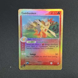Pokemon Combusken 28/109 EX Ruby Sapphire Reverse Foil Card LP 2003 Vintage - Image 1