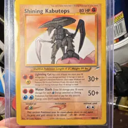 Pokemon TCG Shining Kabutops Neo Destiny Holo 108/105 Secret Rare LP/NM - Image 1