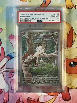 Pokemon Meowth 192/SV-P Starter Deck Generations Japanese Promo PSA 10 Gem Mint - Image 1