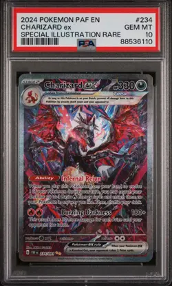 Charizard EX PSA 10 - 234/091 - SIR Full Art - Paldean Fates - Pokemon - Image 1