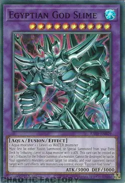 YUGIOH RA01-EN029 Egyptian God Slime Super Rare 1st Edition NM - Image 1