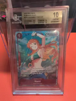 One Piece CCG Nami Romance Dawn OP01-016 BGS 10 Pristine - Image 1