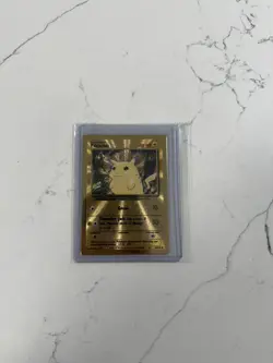 Pokemon Celebrations Ultra Premium Collection #58/102 Pikachu Gold Metal Promo - Image 1