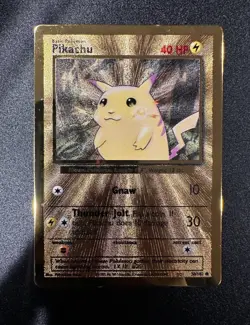 Pokemon Celebrations Ultra Premium Collection #58/102 Pikachu Gold Metal Promo - Image 1
