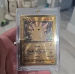 Pokemon Celebrations Ultra Premium Collection #58/102 Pikachu Gold Metal Promo - Image 1