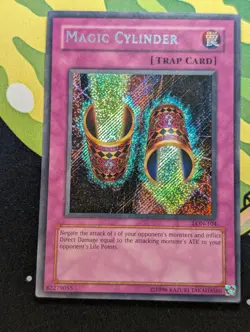 Yugioh Magic Cylinder LON-104 Secret Rare Unlimited (Old Print) Near Mint - Image 1
