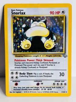 Pokemon TCG · Snorlax 11/64 · Holo Rare · Jungle · Vintage WOTC (1999) - Image 1