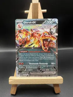 Pokemon Glurak ex | Deutsch 054/091 Paldeas Schicksale | Near Mint - Image 1
