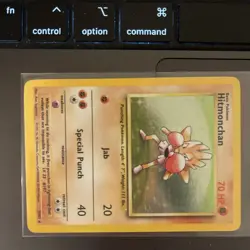 Pokemon TCG Hitmonchan Base Set Holo Unlimited Rare Card 7/102 LP-NM Condition - Image 5