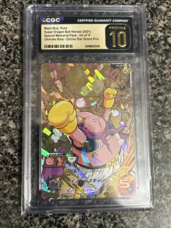 Super Dragon Ball Heroes card Majin Buu H3-47 P Memorial Japanese CGC Pristine10 - Image 1