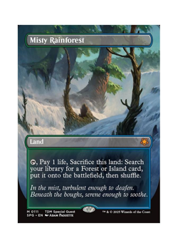 Magic the Gathering MTG SPG Misty Rainforest 111 Regular Near Mint - Image 1