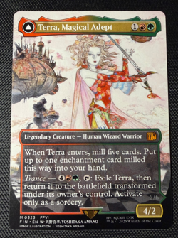 MTG Terra Magical Adept Borderless M 0323 Final Fantasy Regular NM - Image 1