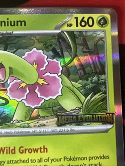 Pokemon TCG Meganium 001 Me: Mega Evolution Promo Stamped-NM - Image 3