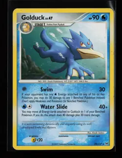 Golduck 29/127 Rare Platinum Heavily Played Pokemon Card - Image 1