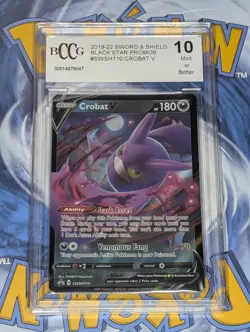 Crobat V SWSH110 Holo Rare V - 2019-22 Black Star Promos - BCCG 10 Pokemon TCG - Image 2