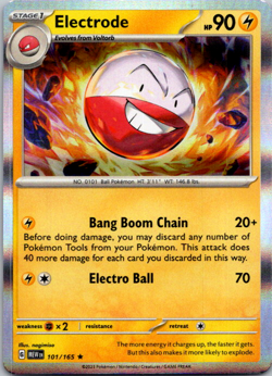Electrode Holo Rare 101/165 Scarlet & Violet 151 Pokemon Card NM - Image 1