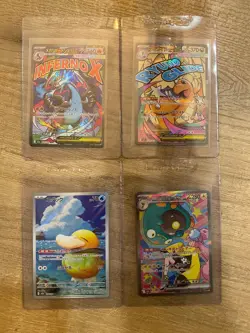 Pokemon Mega Dream Lot of 4- Charizard/Dragonite MAR, Iono Bellibolt SAR + more - Image 1
