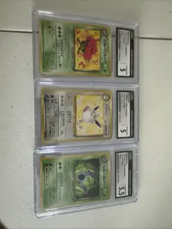 1999 Pokemon Rocket Gang CGC Lot Of 3 Wigglytuff Dark Vileplume Dark Goldbat - Image 1