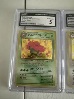1999 Pokemon Rocket Gang CGC Lot Of 3 Wigglytuff Dark Vileplume Dark Goldbat - Image 2