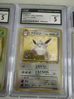 1999 Pokemon Rocket Gang CGC Lot Of 3 Wigglytuff Dark Vileplume Dark Goldbat - Image 3