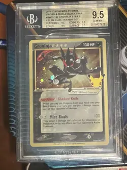 Greninja Swsh144 Celebrations Gold Star Promo BGS 9.5 NM Pokemon TCG ETB - Image 1