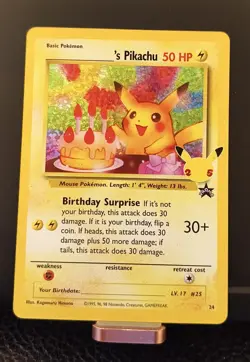 2021 Pokemon Celebrations - Birthday Pikachu #24 - Image 1