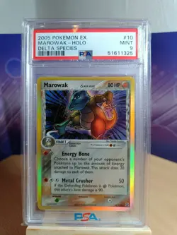 Pokemon Karte - Marowak/Knogga Holo PSA Mint 9 - Delta Species δ 10/113 Englisch - Image 1