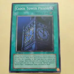 Yugioh! Clock Tower Prison EOJ-EN048 Super Rare 1st Edition MP - Image 1