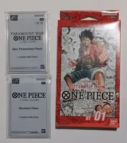 ONE PIECE TCG STRAW HAT CREW STARTER DECK ST-01 English Brand New + 2 Packs - Image 1