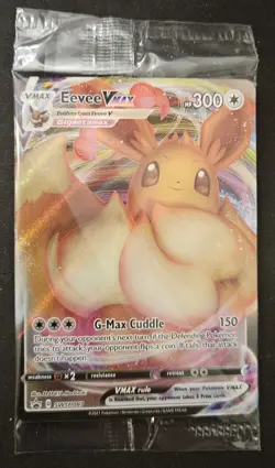 SEALED Eevee VMAX SWSH087 Black Star Promo Full Art Holo Pokemon TCG 2021 NM - Image 1