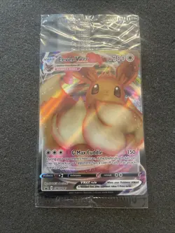 SEALED Eevee VMAX SWSH087 Black Star Promo Full Art Holo Pokemon TCG 2021 NM-M - Image 1