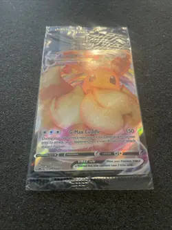 SEALED Eevee VMAX SWSH087 Black Star Promo Full Art Holo Pokemon TCG 2021 NM-M - Image 2