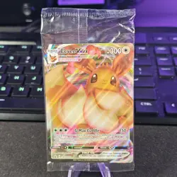 SEALED Eevee VMAX SWSH087 Black Star Promo Full Art Holo Pokemon TCG 2021 NM - Image 1